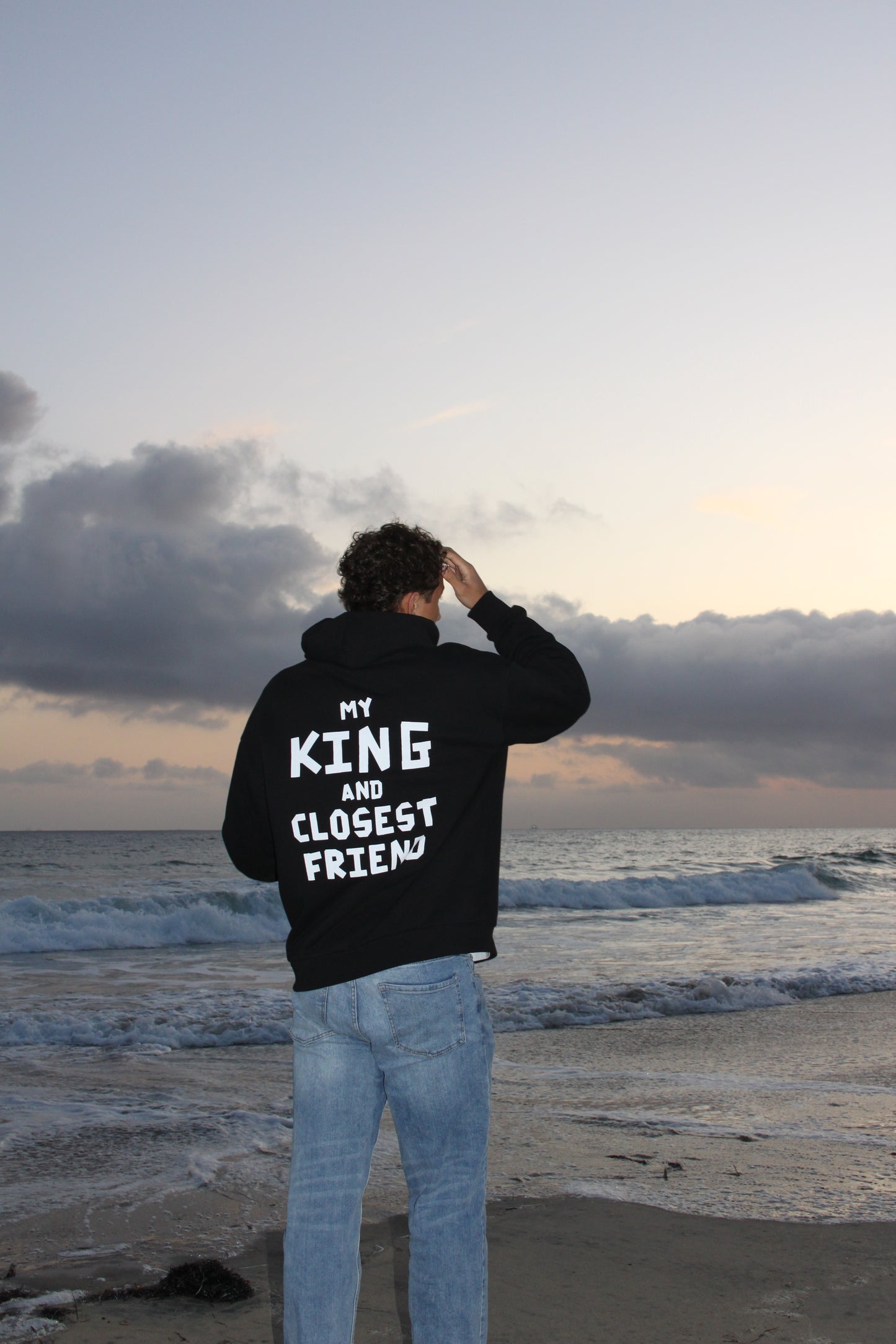 "CLOSEST FRIEND" TESTIMONY HOODIE BLK